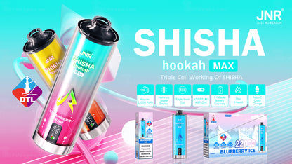 JNR Shisha Hookah Max 22000 22K Puffs DTL Einweg Kit - 💥 Weihnachtsgeschenke sind da! Nehme 4 Zahle NUR 3! + Ab einem Einkauf von 100€ 1 Mystery Vapes Gratis + Kostenloser Versand!!💥