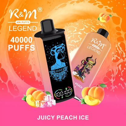 R&M LEGEND 40000 Puffs Mega Screen Wiederaufladbare Einweg Kit (10 Stück/Packung)