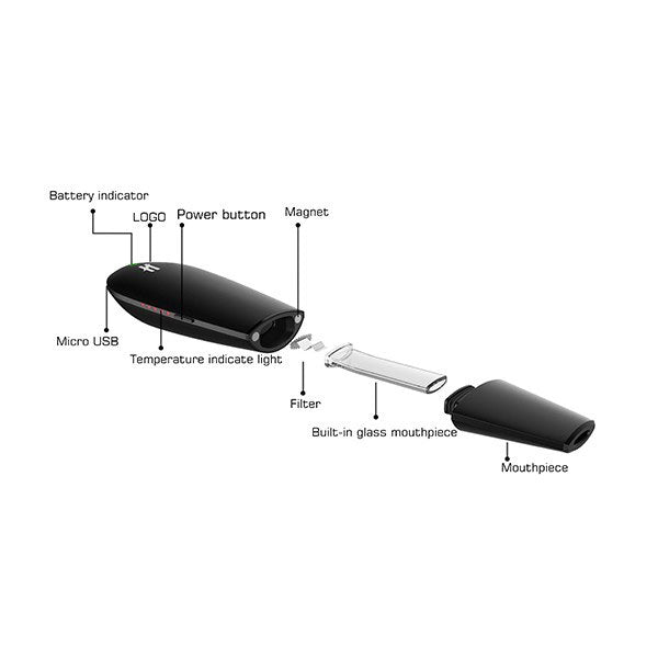 Kingtons BLK Black Mamba Ersatzglas Tube 1 Stück/Packung