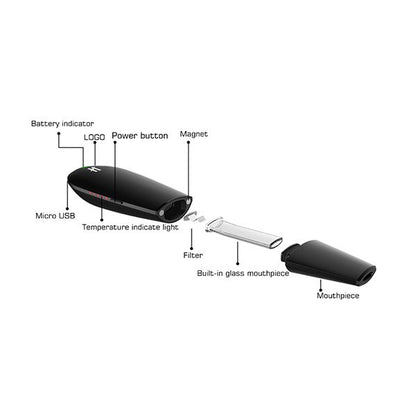 Kingtons BLK Black Mamba Ersatzglas Tube 1 Stück/Packung