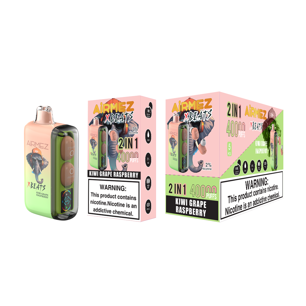 AiRMEZ Xbeats 40000 40K Puffs Einweg Kit mit TWS Earphones- 💥 BLACK Friday WEEK - Nehme 4 Zahle NUR 3! + Ab einem Einkauf von 100€ 1 Mystery Vapes Gratis + Ab einem Einkauf von 150€ 2 Mystery Vapes Gratis 💥
