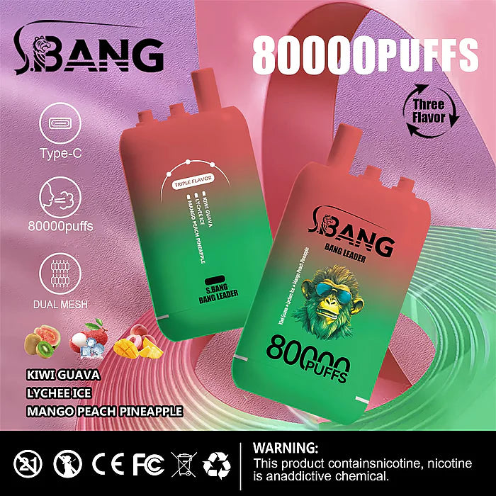 Bang Leader (Bang Legend) 80000 Puff 3-in-1 Flavor 80K Einweg Kit