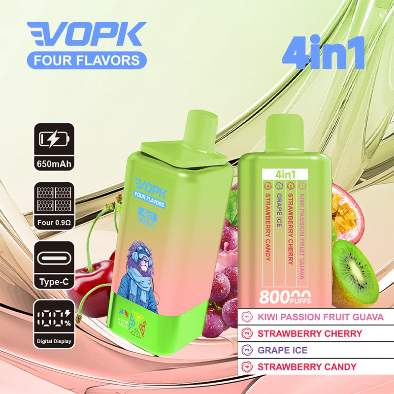 VOPK 80K Puffs 4IN1 Einweg Kit 650mAh