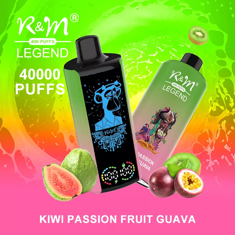 R&M LEGEND 40000 Puffs Mega Screen Wiederaufladbare Einweg Kit (10 Stück/Packung)