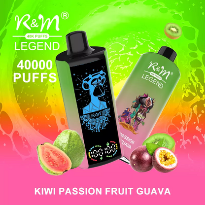 R&M LEGEND 40000 Puffs Mega Screen Wiederaufladbare Einweg Kit (10 Stück/Packung)