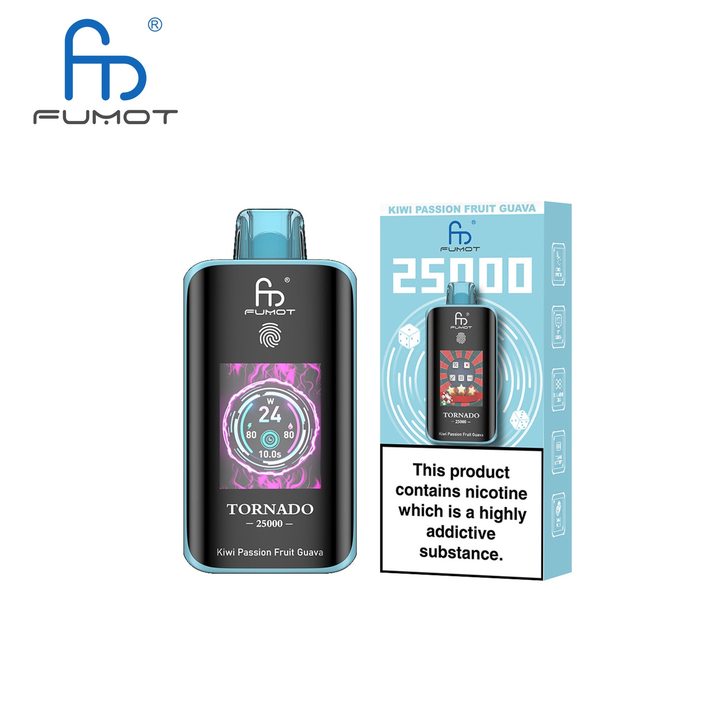 [Clearance Sale] Fumot Randm Tornado 25000 25K Puffs Wiederaufladbares Einweg Kit (Touch Switch) - 💥 Nehme 5 Zahle NUR 4! + Ab einem Einkauf von 100€ 2 Mystery Gratis💥
