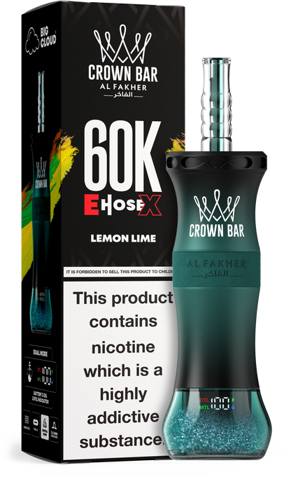 AL Fakher Crown Bar 60K 60000 Puffs E-Hose X Einweg Kit- 💥 Nehme 4 Zahle NUR 3! + Ab einem Einkauf von 100€ 1 Mystery Gratis💥