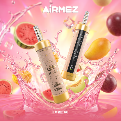 Airmez HABIBI 120K 120000 Puffs Shisha Hookah Wiederaufladbares Einweg Kit - 💥 Nehme 4 Zahle NUR 3! + Ab einem Einkauf von 120€ 2 Mystery Gratis💥