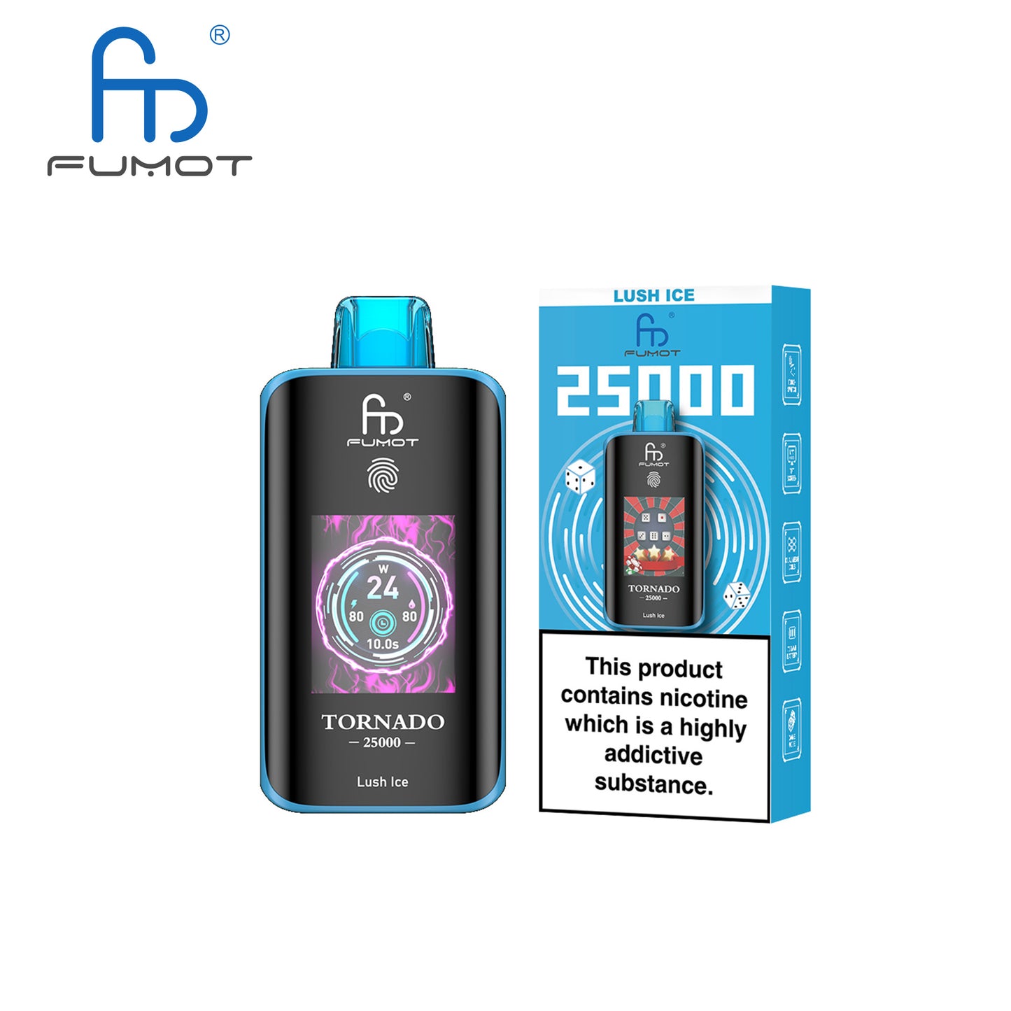 [Clearance Sale] Fumot Randm Tornado 25000 25K Puffs Wiederaufladbares Einweg Kit (Touch Switch) - 💥 Nehme 5 Zahle NUR 4! + Ab einem Einkauf von 100€ 2 Mystery Gratis💥