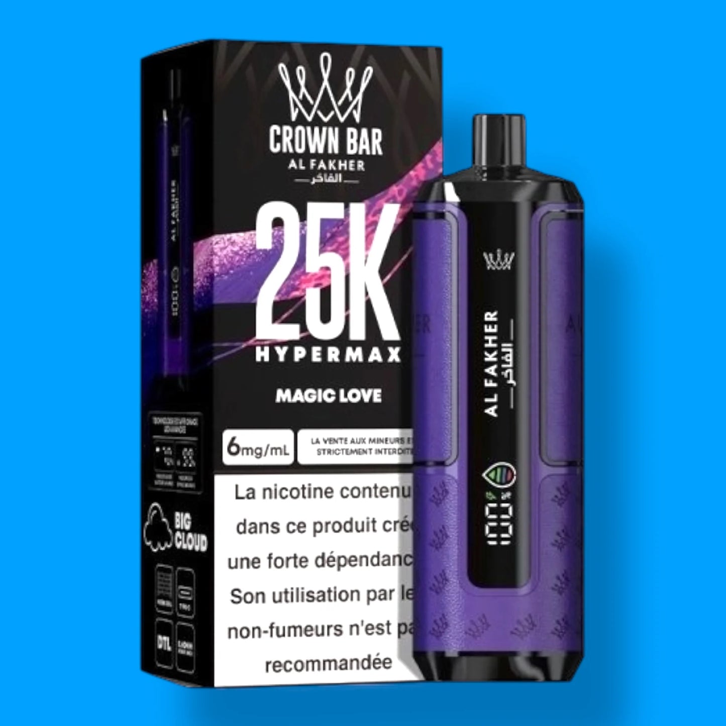 AL Fakher Crown Bar 25K Hypermax Einweg Kit (25000 Puffs) - 💥 BLACK Friday WEEK - Nehme 4 Zahle NUR 3! + Ab einem Einkauf von 100€ 1 Mystery Vapes Gratis + Ab einem Einkauf von 150€ 2 Mystery Vapes Gratis 💥