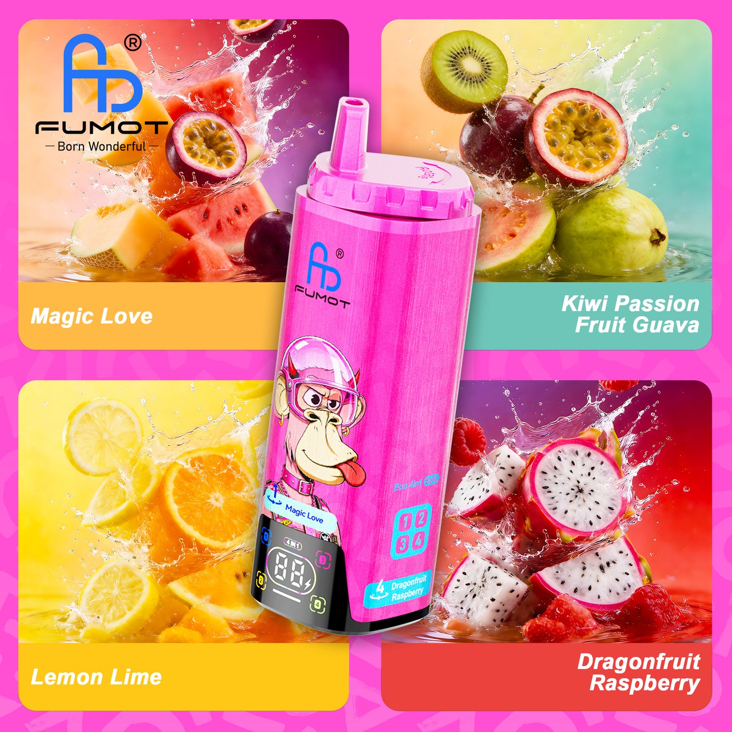 Fumot Eco 4in1 80K Puffs Einweg Kit - 💥 Nehme 5 Zahle NUR 4! + Ab einem Einkauf von 100€ 2 Mystery Gratis💥