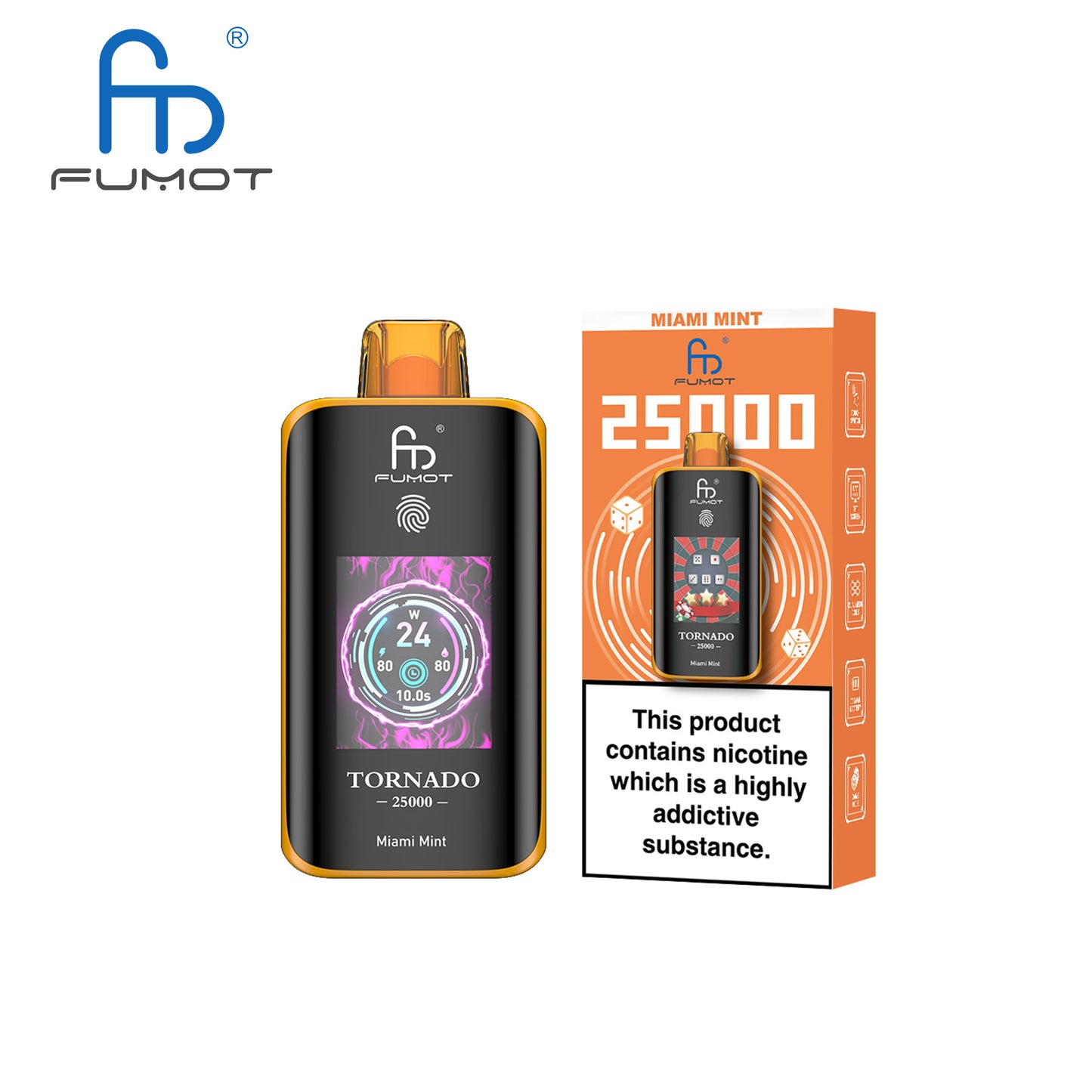 [Clearance Sale] Fumot Randm Tornado 25000 25K Puffs Wiederaufladbares Einweg Kit (Touch Switch) - 💥 Nehme 5 Zahle NUR 4! + Ab einem Einkauf von 100€ 2 Mystery Gratis💥