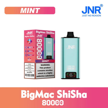 JNR BIG MAC Shisha 80K 80000 Puffs Einweg Kit - 💥 Nehme 4 Zahle NUR 3! + Ab einem Einkauf von 100€ 2 Mystery Gratis💥