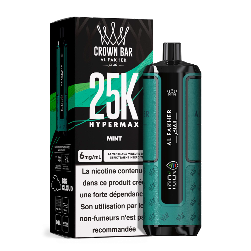 AL Fakher Crown Bar 25K Hypermax Einweg Kit (25000 Puffs) - 💥 BLACK Friday WEEK - Nehme 4 Zahle NUR 3! + Ab einem Einkauf von 100€ 1 Mystery Vapes Gratis + Ab einem Einkauf von 150€ 2 Mystery Vapes Gratis 💥