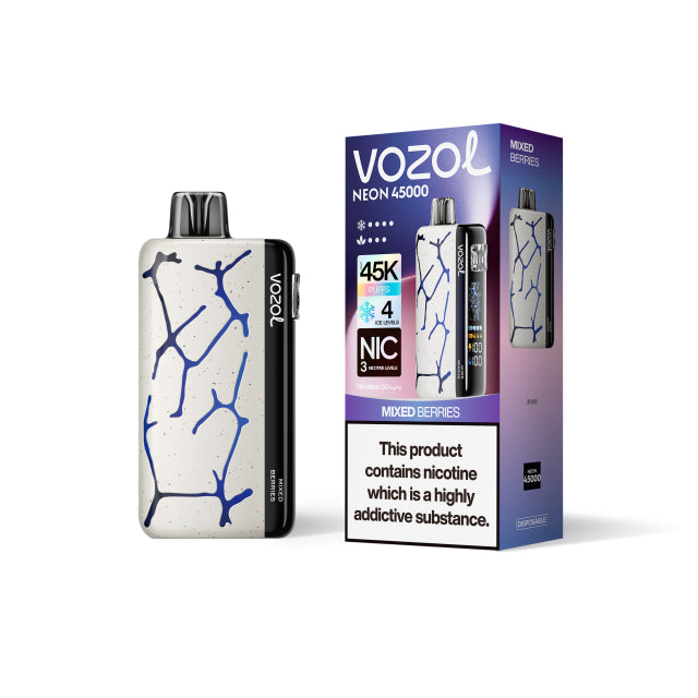 Vozol Neon 45000 Puffs Vorgefülltes Einweg Kit 24ml (45K Puffs) - 💥 BLACK Friday WEEK - Nehme 4 Zahle NUR 3! + Ab einem Einkauf von 100€ 1 Mystery Vapes Gratis + Ab einem Einkauf von 150€ 2 Mystery Vapes Gratis 💥