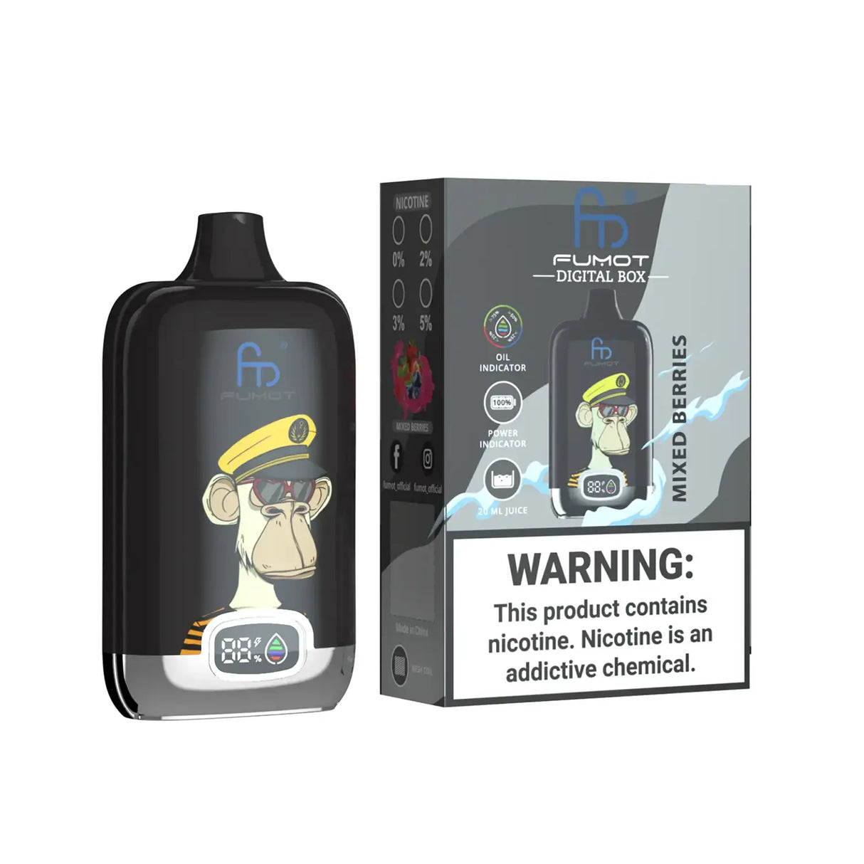 Fumot Randm Digital Box 12K 12000 Puffs Einweg Kit 0mg - 💥 Nehme 4 Zahle NUR 3! + Ab einem Einkauf von 120€ 2 Mystery Gratis💥