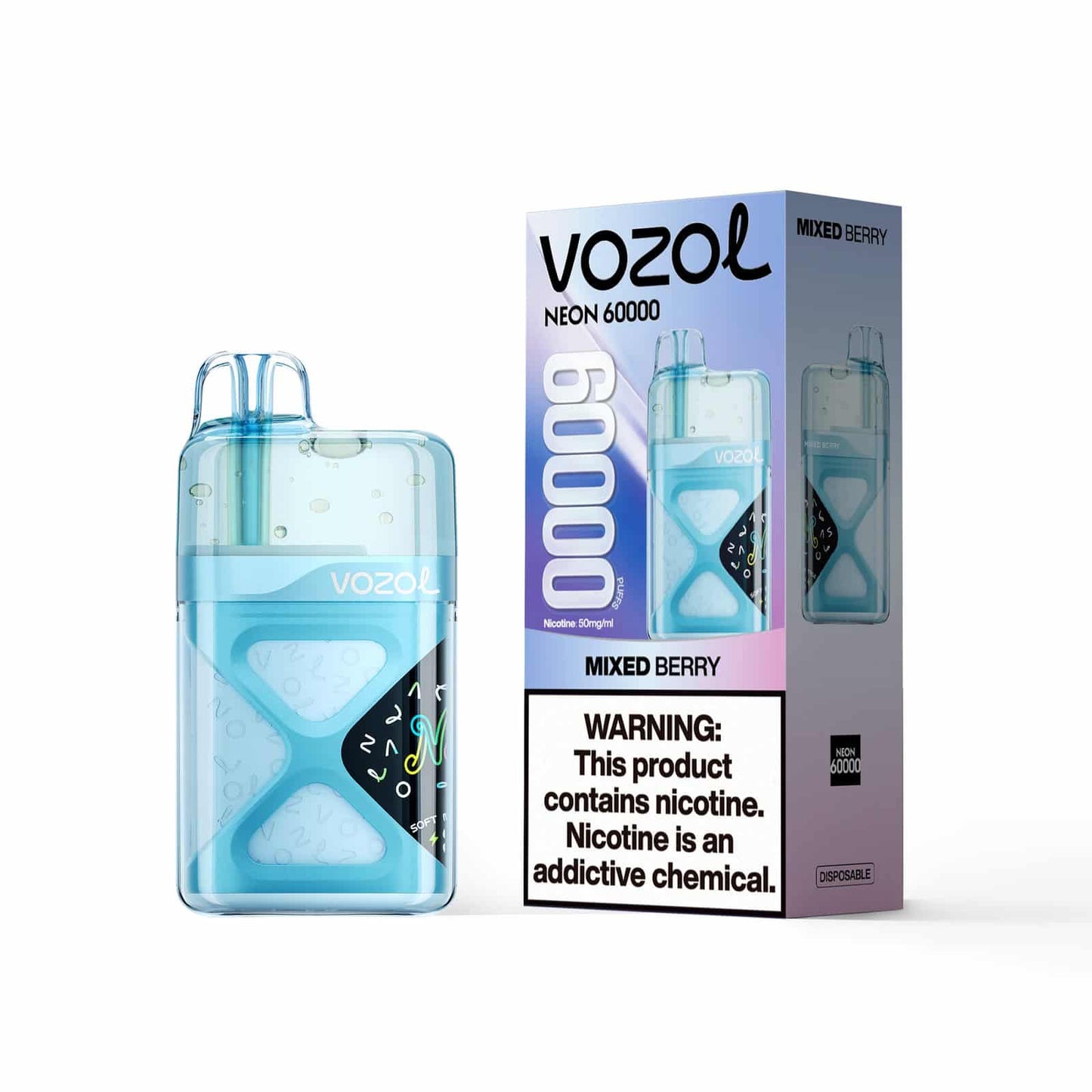 VOZOL NEON 60K 60000 Puffs Wiederaufladbares Einweg Kit - 💥 Nehme 4 Zahle NUR 3! + Ab einem Einkauf von 120€ 2 Mystery Gratis💥
