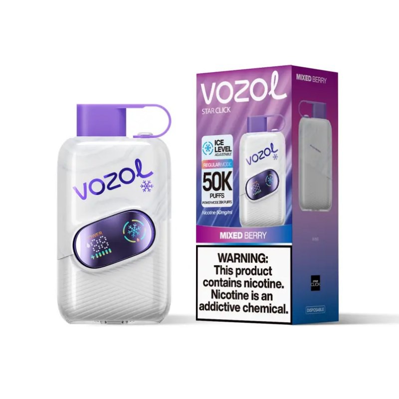 Vozol Star Click 50K Puffs Wiederaufladbares Einweg Kit (50000 Puffs) - 💥 Nehme 5 Zahle NUR 4! + Ab einem Einkauf von 100€ 2 Mystery Gratis💥