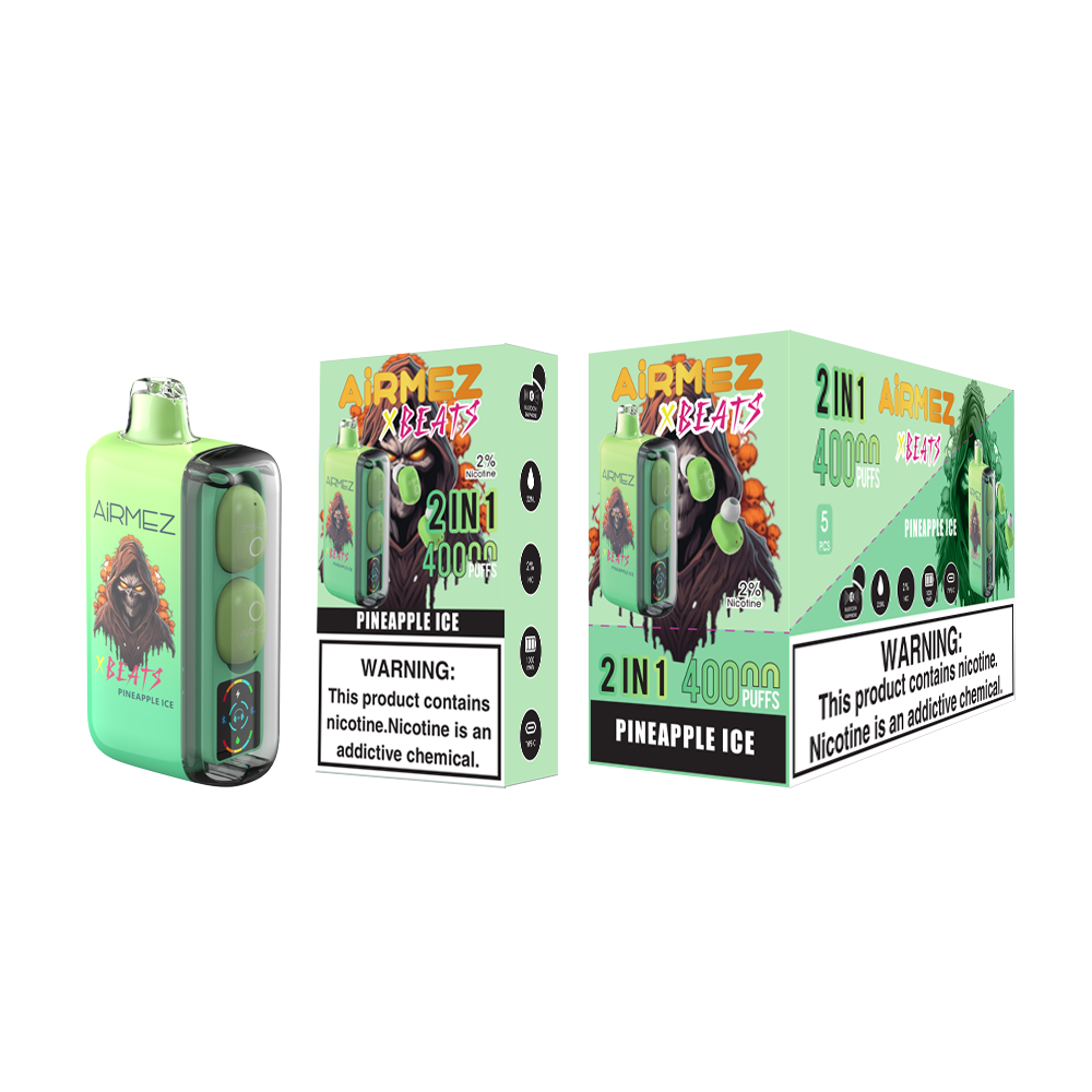 AiRMEZ Xbeats 40000 40K Puffs Einweg Kit mit TWS Earphones- 💥 BLACK Friday WEEK - Nehme 4 Zahle NUR 3! + Ab einem Einkauf von 100€ 1 Mystery Vapes Gratis + Ab einem Einkauf von 150€ 2 Mystery Vapes Gratis 💥