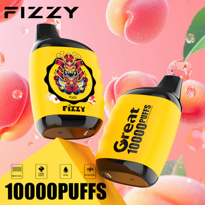 Fizzy GREAT 10000 Puffs Wiederaufladbares Einweg Disposable Kit - 📢EXKLUSIVES ANGEBOT - Nehme 4 Zahle NUR 3 an der Kasse + AB einem Einkauf von 100€ 1 Mystery Vapes Gratis!📢