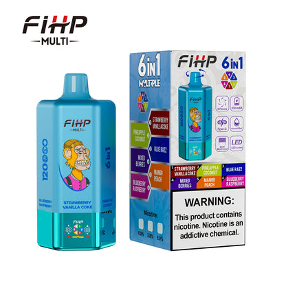 FIHP Multi 120000 120K Puffs 6-in-1 Wiederaufladbares Einweg Kit