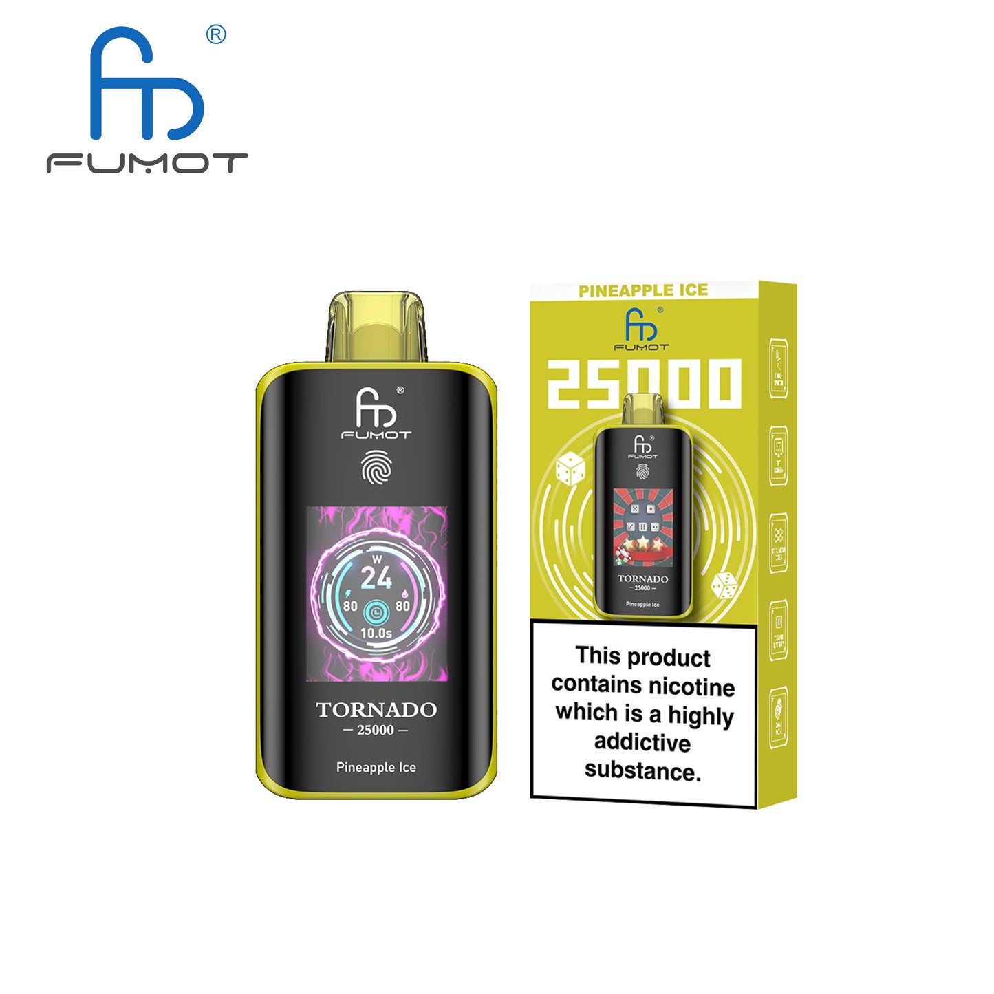 [Clearance Sale] Fumot Randm Tornado 25000 25K Puffs Wiederaufladbares Einweg Kit (Touch Switch) - 💥 Nehme 5 Zahle NUR 4! + Ab einem Einkauf von 100€ 2 Mystery Gratis💥