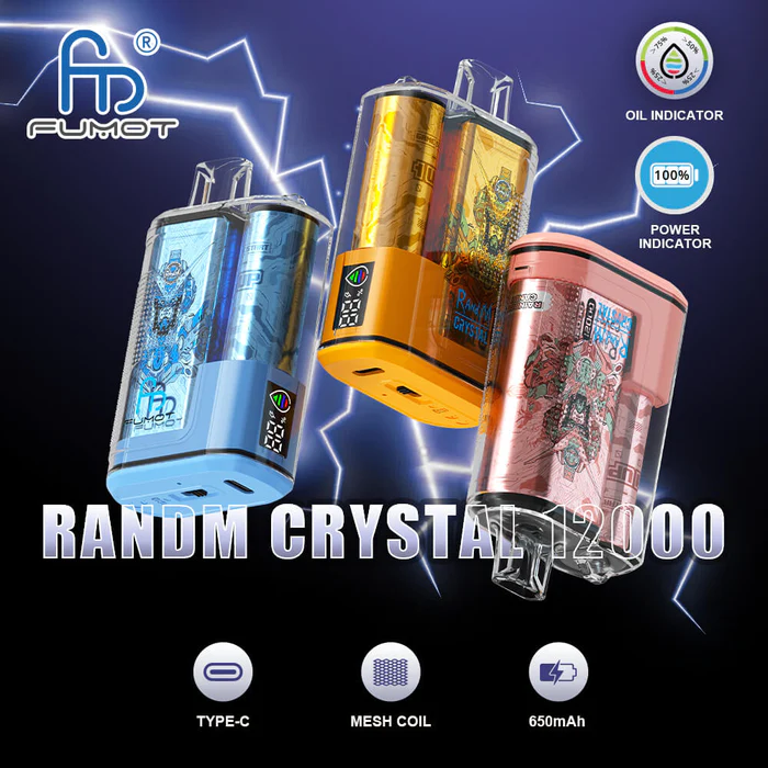 Randm Crystal 12000 Puffs Wiederaufladbares Einweg Kit