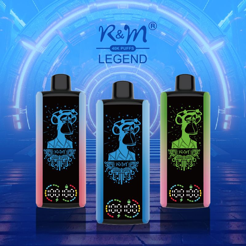 R&M LEGEND 40000 Puffs Mega Screen Wiederaufladbare Einweg Kit 