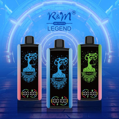 R&M LEGEND 40000 Puffs Mega Screen Wiederaufladbare Einweg Kit 