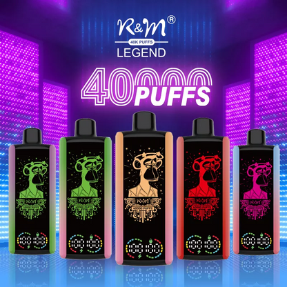 R&M LEGEND 40000 Puffs Mega Screen Wiederaufladbare Einweg Kit 