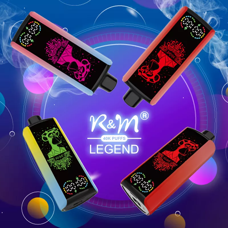 R&M LEGEND 40000 Puffs Mega Screen Wiederaufladbare Einweg Kit 
