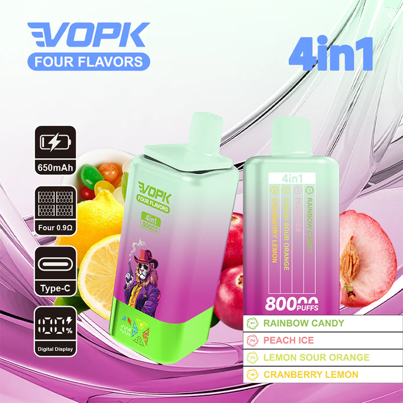 VOPK 80K Puffs 4IN1 Einweg Kit 650mAh
