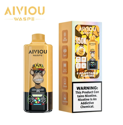 WASPE Aiviou 150K 150000 Puffs 6in1 Wiederaufladbares Einweg Kit - 💥 Weihnachtsgeschenke sind da! Nehme 4 Zahle NUR 3! + Ab einem Einkauf von 100€ 1 Mystery Vapes Gratis + Kostenloser Versand!!💥