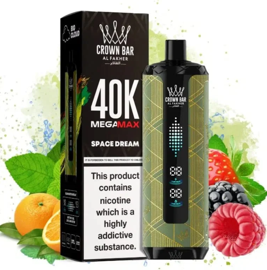 AL Fakher Crown Bar Mega Max 40K 40000 Puffs Einweg Kit - 💥 Nehme 5 Zahle NUR 4! + Ab einem Einkauf von 100€ 2 Mystery Gratis💥