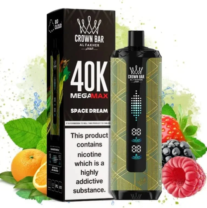 AL Fakher Crown Bar Mega Max 40K 40000 Puffs Einweg Kit - 💥 Nehme 5 Zahle NUR 4! + Ab einem Einkauf von 100€ 2 Mystery Gratis💥