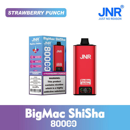 JNR BIG MAC Shisha 80K 80000 Puffs Einweg Kit - 💥 Nehme 4 Zahle NUR 3! + Ab einem Einkauf von 100€ 2 Mystery Gratis💥