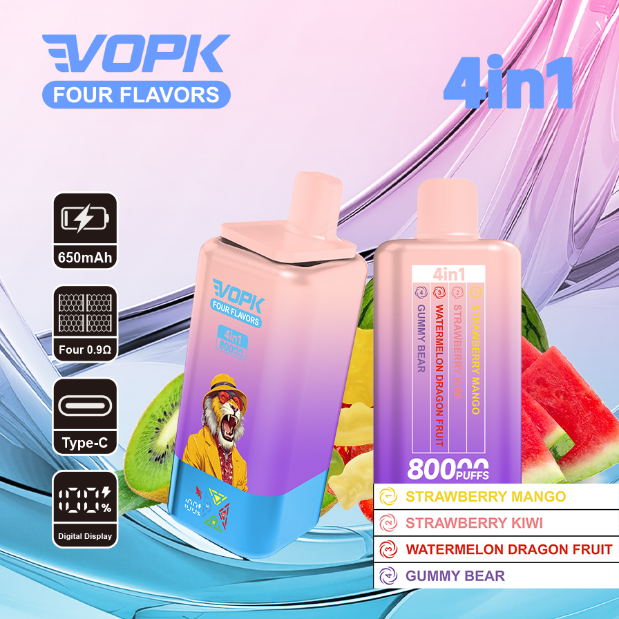 VOPK 80K Puffs 4IN1 Einweg Kit 650mAh kaufen jetzt bei vapormo.de VOPK 80K Puffs 4IN1 Einweg Kit 650mAh kaufen jetzt bei vapormo.de