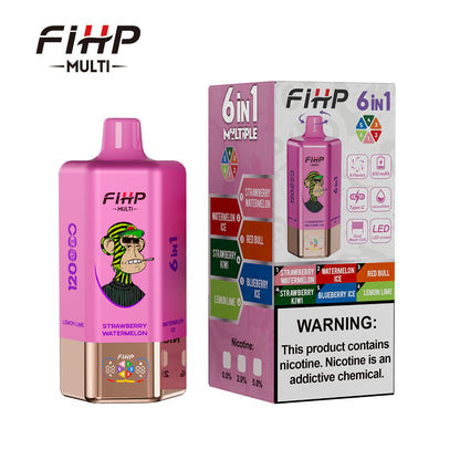 FIHP Multi 120000 120K Puffs 6-in-1 Wiederaufladbares Einweg Kit