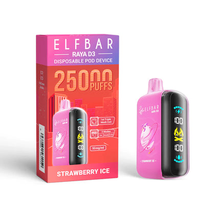 ELF BAR Raya D3 25000 Puffs Einweg Kit - 💥 Nehme 5 Zahle NUR 4! + Ab einem Einkauf von 100€ 2 Mystery Gratis💥