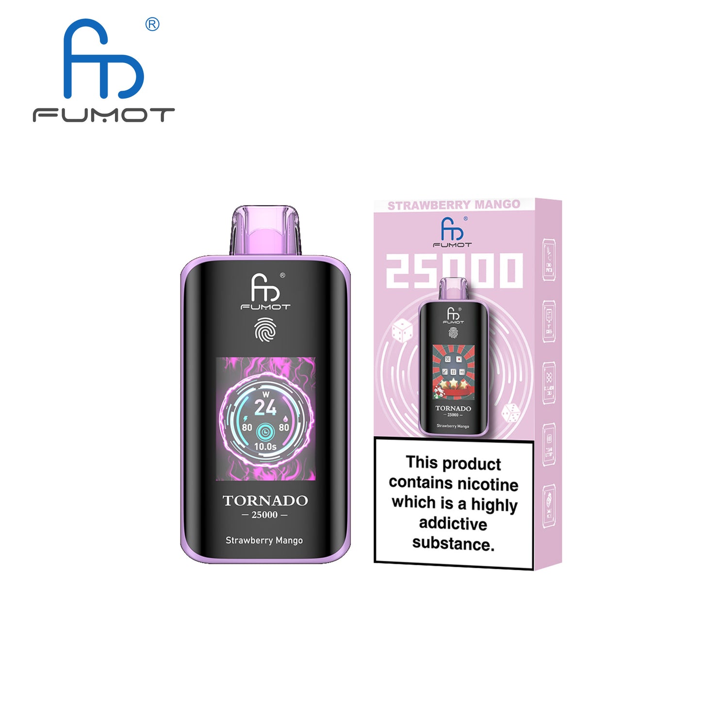 [Clearance Sale] Fumot Randm Tornado 25000 25K Puffs Wiederaufladbares Einweg Kit (Touch Switch) - 💥 Nehme 5 Zahle NUR 4! + Ab einem Einkauf von 100€ 2 Mystery Gratis💥