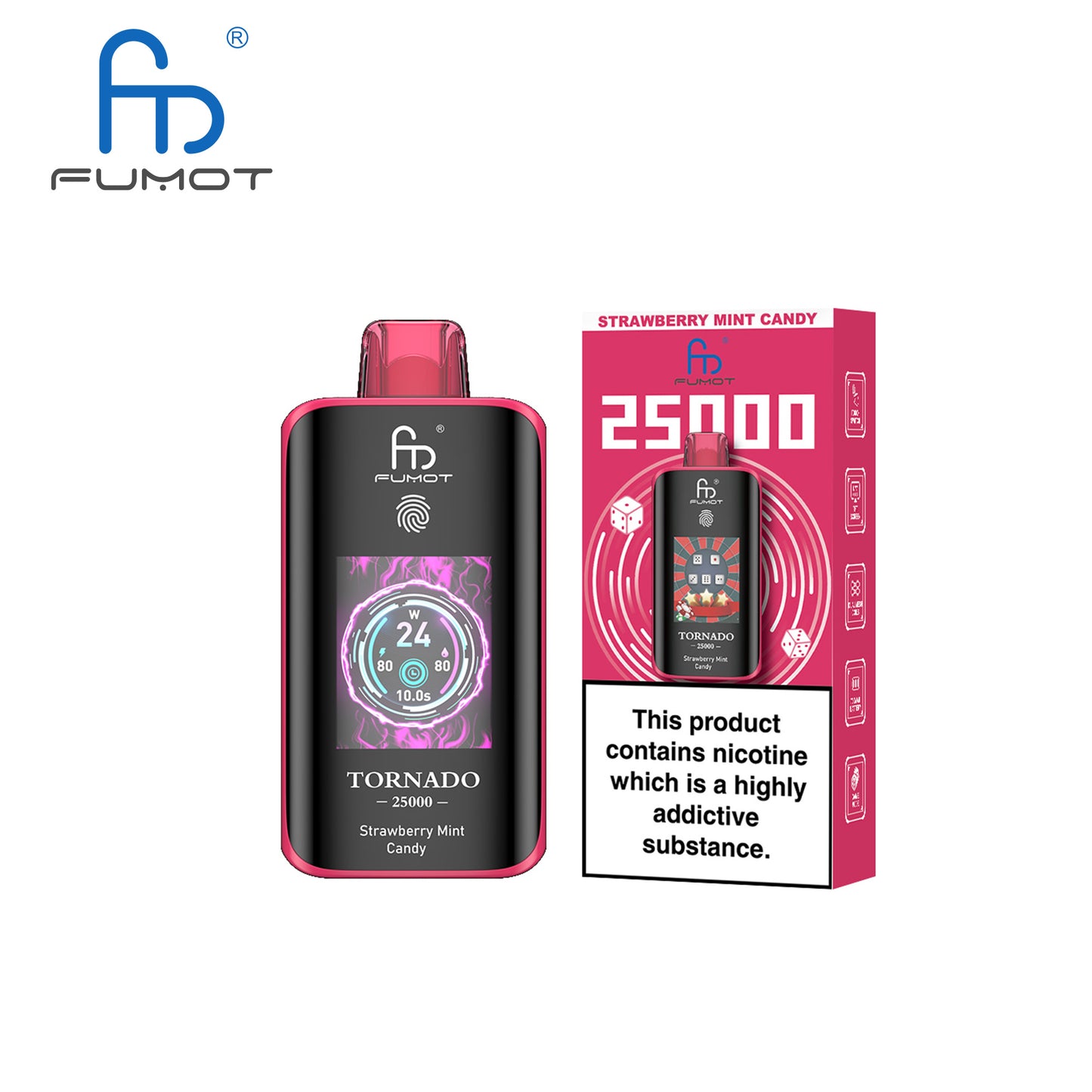 [Clearance Sale] Fumot Randm Tornado 25000 25K Puffs Wiederaufladbares Einweg Kit (Touch Switch) - 💥 Nehme 5 Zahle NUR 4! + Ab einem Einkauf von 100€ 2 Mystery Gratis💥