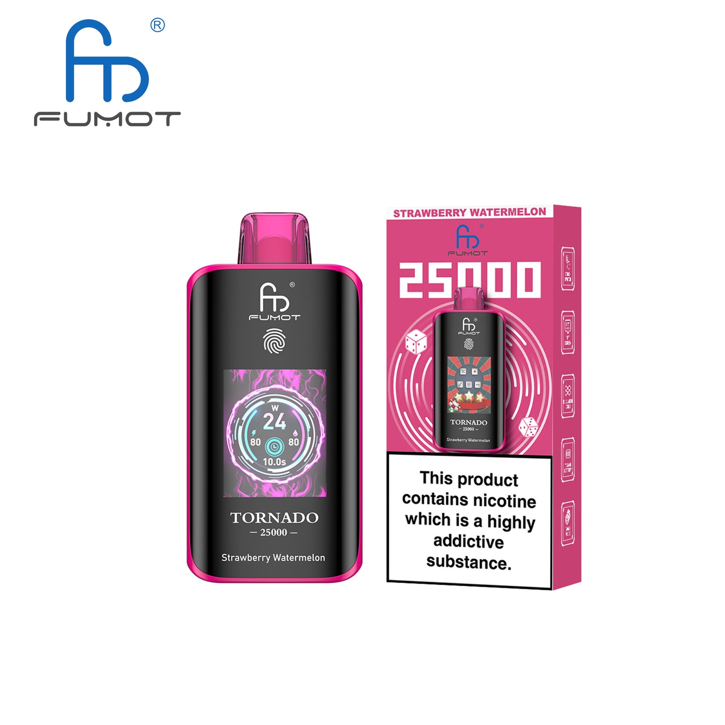 [Clearance Sale] Fumot Randm Tornado 25000 25K Puffs Wiederaufladbares Einweg Kit (Touch Switch) - 💥 Nehme 5 Zahle NUR 4! + Ab einem Einkauf von 100€ 2 Mystery Gratis💥