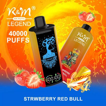 R&M LEGEND 40000 Puffs Mega Screen Wiederaufladbare Einweg Kit (10 Stück/Packung)