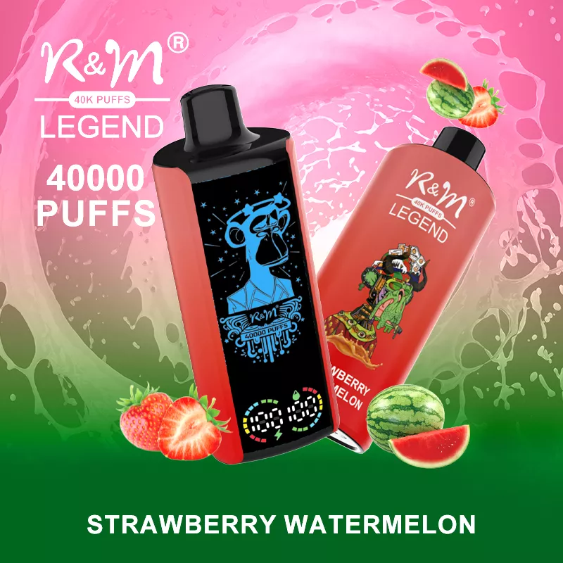 R&M LEGEND 40000 Puffs Mega Screen Wiederaufladbare Einweg Kit (10 Stück/Packung)
