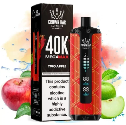 AL Fakher Crown Bar Mega Max 40K 40000 Puffs Einweg Kit - 💥 Nehme 5 Zahle NUR 4! + Ab einem Einkauf von 100€ 2 Mystery Gratis💥