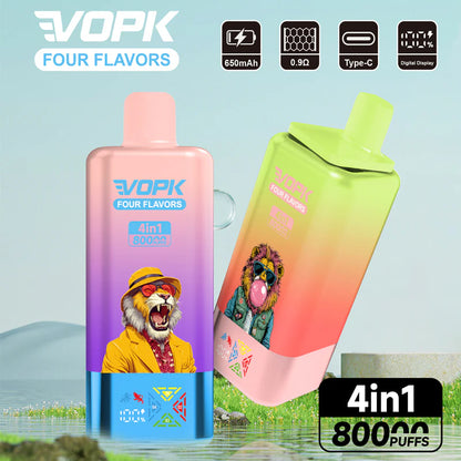 VOPK 80K Puffs 4IN1 Einweg Kit 650mAh