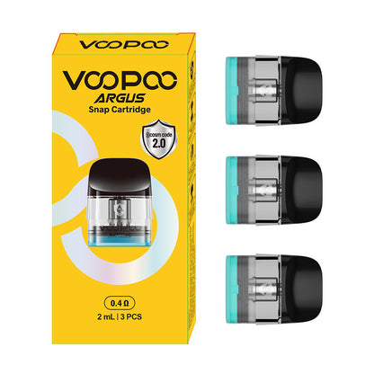 VOOPOO Argus Snap Pod Kartusche für Argus/Argus Se Kit, Argus P1/P1s/P2/P3 Kit, Argus G / G2/ G2 Mini / G3 Pod Kit, Argus Z/Z2, Argus A / ARGUS Klyc, ARGUS Matrix Kit 2ml (3 Stück/Packung)