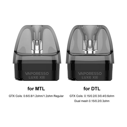 Vaporesso LUXE XR Max 2 Leere Pod Kartusche für LUXE X / LUXE XR Max / LUXE X PRO / LUXE X2 / LUXE XR Max 2 Kit 5ml (2 Stück/Packung)