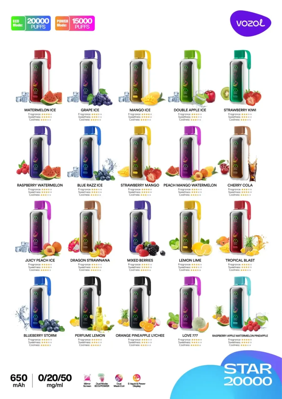 Vape 20000 Zge Vozol Vozol Star 20000 Puffs Dual Power Wiederaufladbarer Einweg Vape Kaufen Sale vapormo. Vape 20000 Zge Vozol Vozol Star 20000 Puffs Dual Power Wiederaufladbarer Einweg Vape Kaufen Sale vapormo.