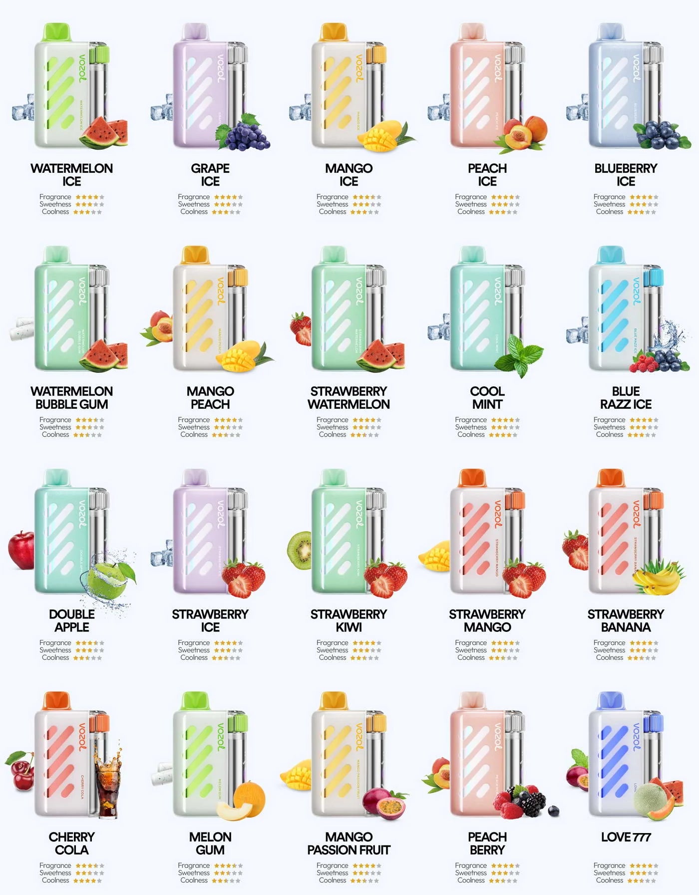 VOZOL Vista 40000 Puffs Wiederaufladbarer Einweg Kit 20ml (40K Puffs) - 💥 BLACK Friday WEEK - Nehme 4 Zahle NUR 3! + Ab einem Einkauf von 100€ 1 Mystery Vapes Gratis + Ab einem Einkauf von 150€ 2 Mystery Vapes Gratis 💥